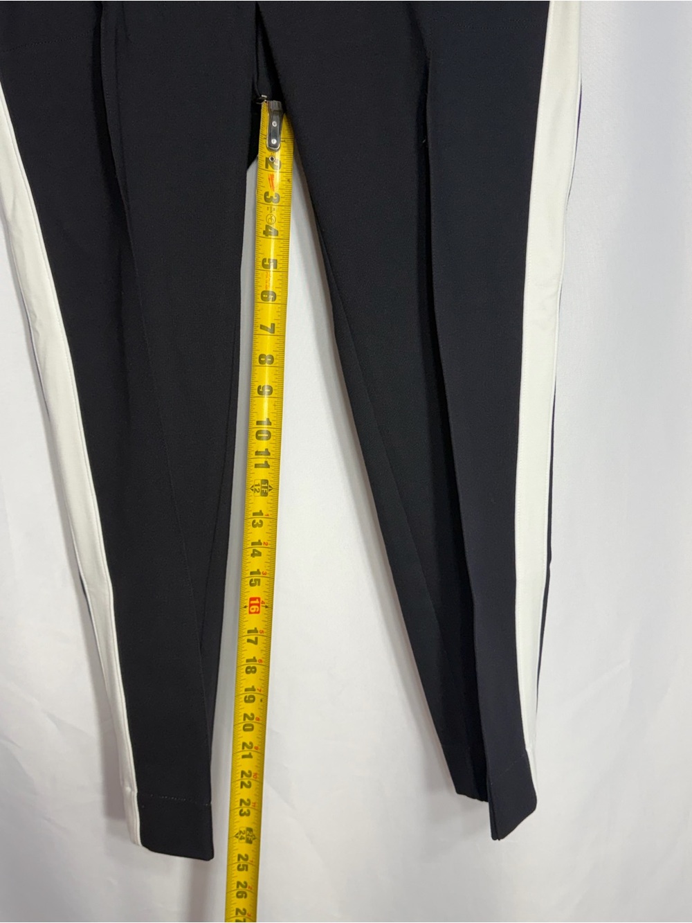 Belyn Key Black Pants with White Side Stripe size L new w tags - Picture 6 of 12